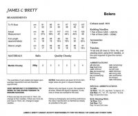 Knitting Pattern - James C Brett JB023 - Chunky - Bolero