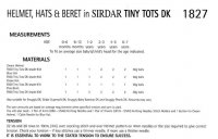Knitting Pattern - Sirdar 1827 - DK