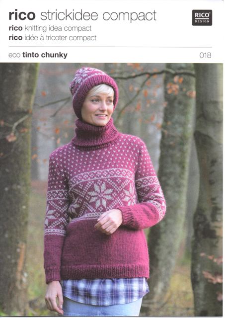 Cottontail Crafts - Knitting Pattern Rico 018 by Rico Design for Sweater in T...