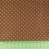 Fabric by the Metre - 3mm Spots - Brown