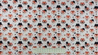 Fabric by the Metre - Foxes - Ivory