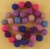 Handmade Felt Accessories - 10mm Balls - Pinks & Purples