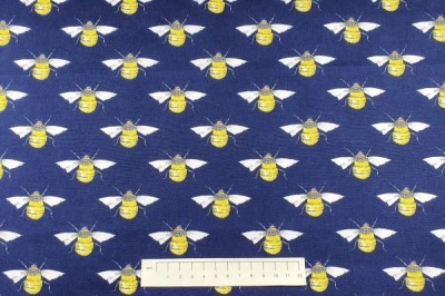 Fabric by the Metre - 395 Bees - Navy