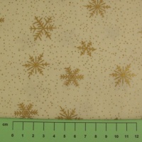 Fabric by the metre - 215 Christmas - Snowflakes - Cream