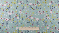 Fabric by the Metre - 068 Flowers - Mint