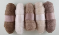 Felting Fibre - Brown Assortment No1