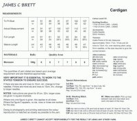 Knitting Pattern - James C Brett JB065 - Monsoon Aran - Cardigan