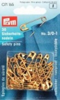 Safety Pins - Brass - Assorted Sizes