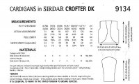 Knitting Pattern - Sirdar 9134 - Crofter DK - Cardigans