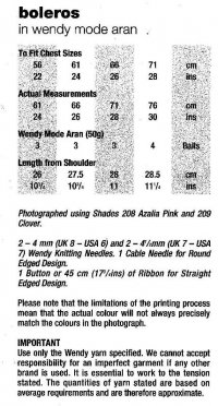 Knitting Pattern - Wendy 5403 - Aran