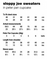 Knitting Pattern - Peter Pan P1040 - Cupcake