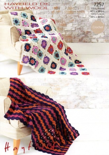 Cottontail Crafts - Knitting Pattern 7257 - Afghan ...