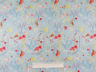 Fabric by the Metre - Peter Rabbit - Among the Toadstools