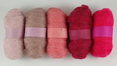 Felting Fibre - Pink Assortment