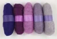 Felting Fibre - Purple Assortment